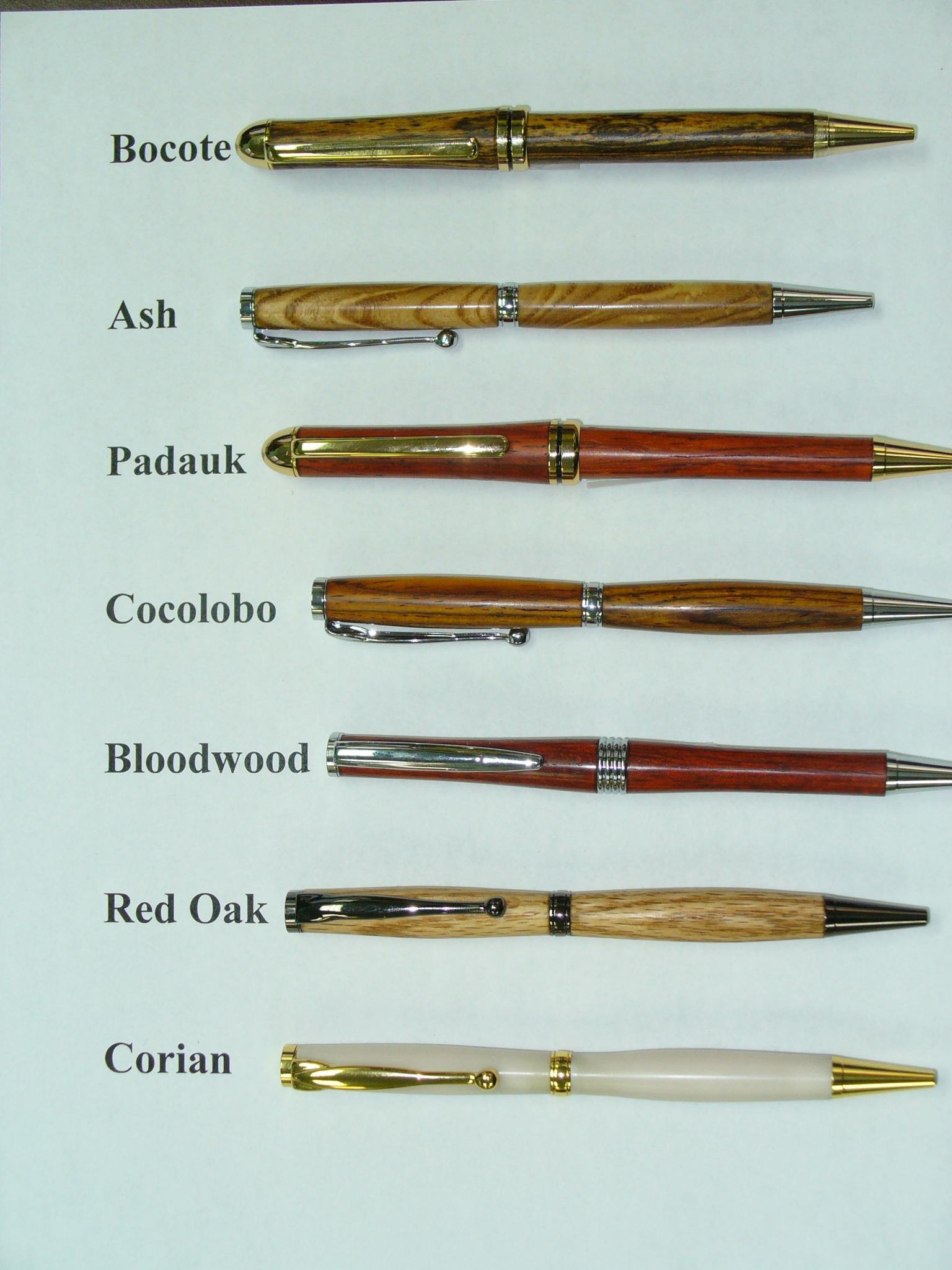 Cocobolo with Gun Metal Hardware Turned Wood Pen